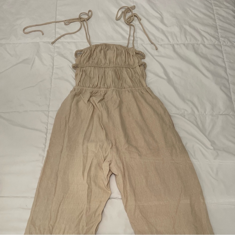 Cream Jumpsuit